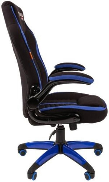Кресло игровое Chairman game 19 00-07069643 Black/Blue артикул 269957Si-1 фото 4