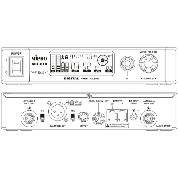 Приемник MIPRO ACT-818 артикул 294966Si-1 фото 3