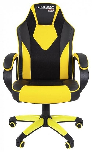 Кресло игровое Chairman game 17 00-07028515 Black/Yellow артикул 269950Si-1 фото 3