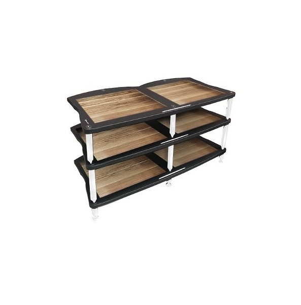 Стойка под Hi-Fi Bassocontinuo CYMBALON 2.1 Walnut bottom shelf (ножки белые) артикул 286981Si-1