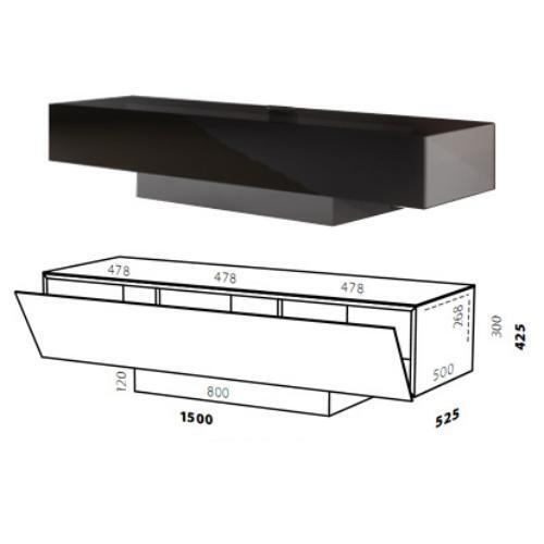 Подставка под ТВ и HI-FI Spectral Brick BR1501-V3-BG-BG артикул 316537FV-1