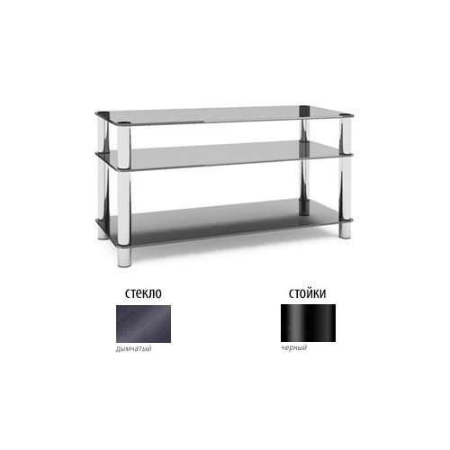 Подставка MD Flatform TV 15 (черный/дымчатое стекло) артикул 116551Si-1