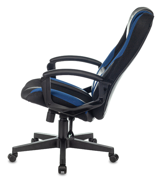 Кресло Zombie 9 BLUE (Game chair 9 black/blue textile/eco.leather cross plastic) артикул 263206Si-1 фото 7