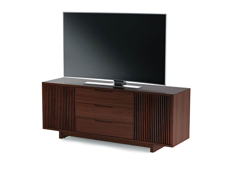 Подставка под телевизор BDI Vertica 8558 walnut артикул 144466Si-1