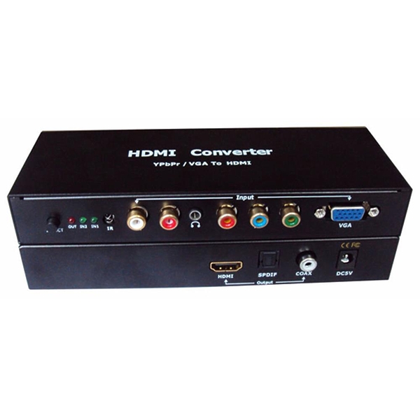 Конвертер Dr.HD Stereo (2xRCA/1/8''Jack) + VGA + YPrPb в HDMI + S/PDIF, Professional / Dr.HD CVY03H артикул 143266Si-1 фото 3