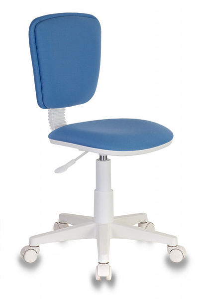 Кресло Бюрократ CH-W204NX/26-24 (Children chair CH-W204NX blue 26-24 cross plastic plastik белый) артикул 263432Si-1