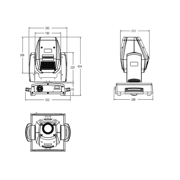 Световое оборудование Involight LED MH140S артикул 146139Si-1 фото 4