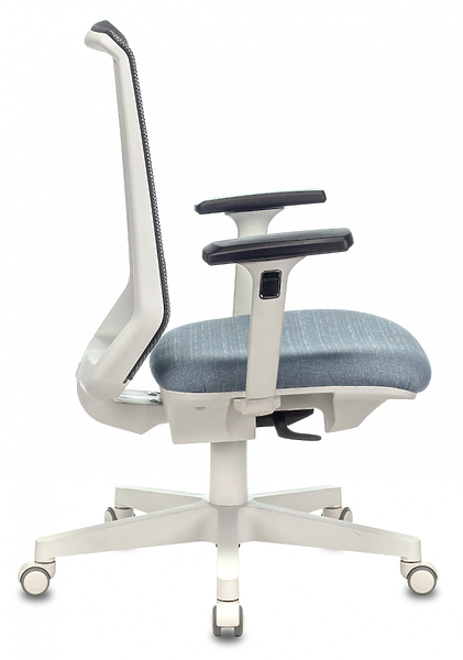 Кресло Бюрократ EXPERT WHITE BLUE (Office chair EXPERT grey seatblue 38-405 mesh/fabric headrest cross plastic plastik белый) артикул 263328Si-1 фото 10