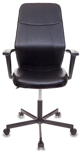 Кресло Бюрократ CH-605/BLACK (Office chair CH-605 black eco.leather cross metal черный) артикул 263420Si-1 фото 3
