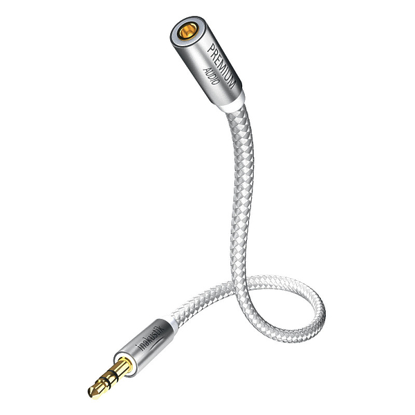 Кабель межблочный In-Akustik Premium Extension Audio Cable 5.0m 3.5мм jack<>3.5мм jack(F)+6,3 jack adapter #00410205 артикул 136760Si-1