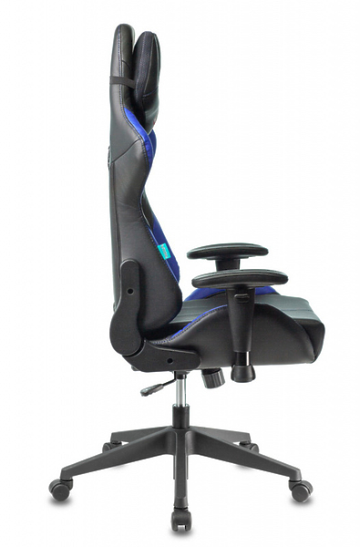 Кресло Zombie VIKING 5 AERO BLUE (Game chair VIKING 5 AERO black/blue eco.leather headrest cross plastic) артикул 263438Si-1 фото 11