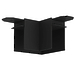 Соединитель для шинопровода Denkirs TR2102-BK (Black)