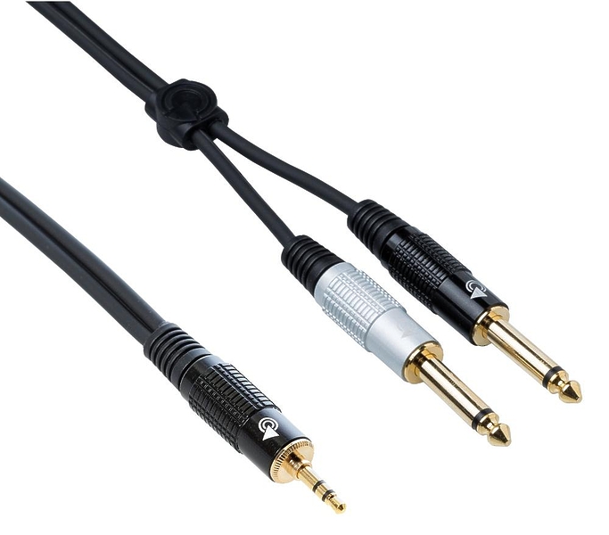 Кабель miniJack-2Jack Bespeco EAYMSJ500 5 m артикул 257111Si-1