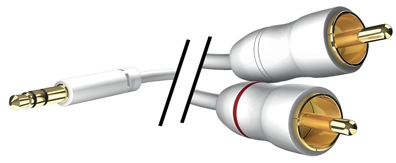 Кабель межблочный In-Akustik Star MP3 Audio Cable 3.5 Phone <> 2RCA 1.5m #003100015 артикул 150481Si-1 фото 3