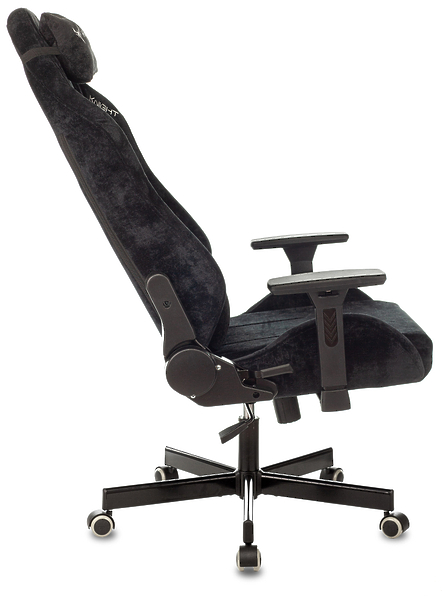 Кресло Knight N1 BLACK (Game chair Knight N1 Fabric black Light-20 headrest cross metal) артикул 263303Si-1 фото 13