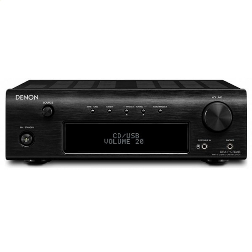 Стереоусилитель Denon DRA-F107 DAB black артикул 327055FV-1