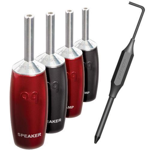 Комплект коннекторов AudioQuest SureGrip 500 - BANANA Silver, 4 шт. артикул 203351Si-1