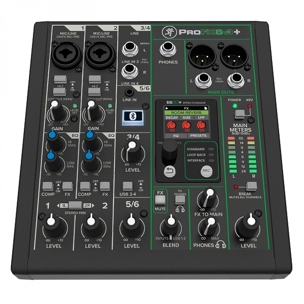 Микшер Mackie ProFX6v3+ (plus) артикул 313645Si-1 фото 4
