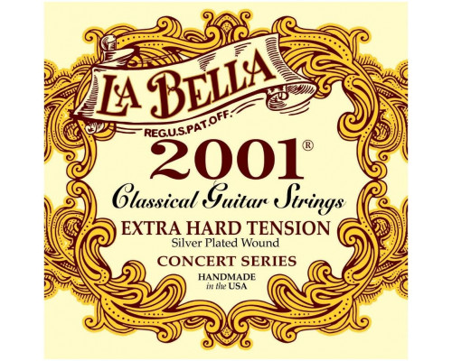 Струны для классической гитары La Bella 2001 Extra Hard артикул 291046Si-1
