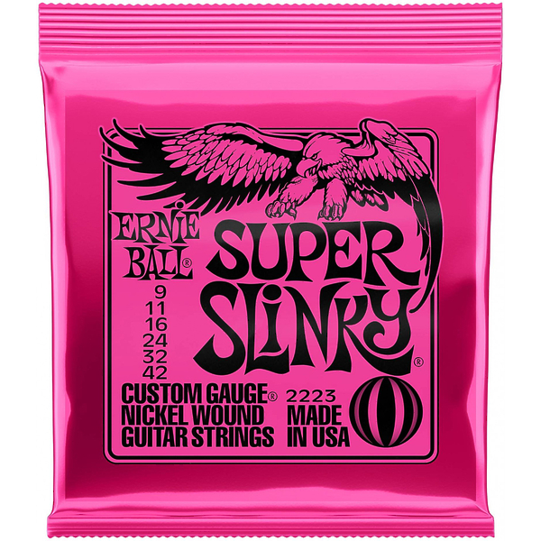 Струны для электрогитары Ernie Ball 2223 Nickel Wound Super Slinky артикул 291326Si-1