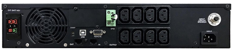 Блок бесперебойного питания Powercom Smart King RT SRT-1500A LCD Black артикул 268143Si-1 фото 4