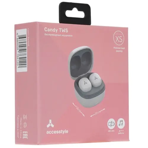 Наушники Accesstyle Candy TWS White артикул 315861Si-1 фото 7