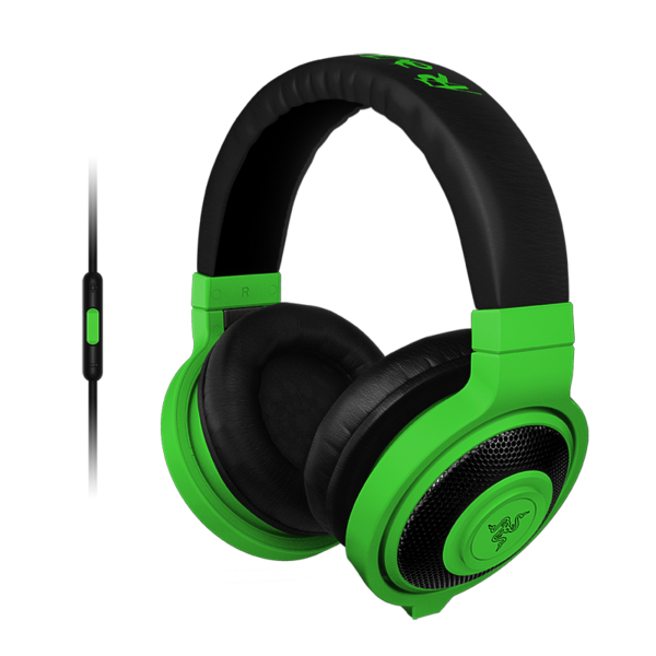 Наушники Razer Kraken Mobile Neon green артикул 135368Si-1