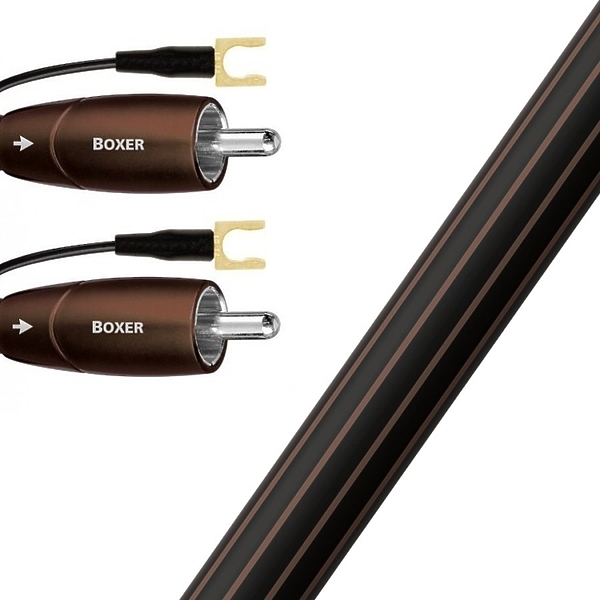 Кабель межблочный аудио AudioQuest Boxer RCA 2.0m PVC black артикул 156057Si-1