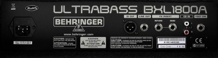 Комбо усилитель Behringer BXL1800A артикул 121745Si-1 фото 4