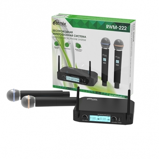 Радиосистема Ritmix RWM-222 black артикул 194624Si-1 фото 6
