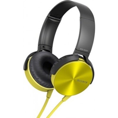 Наушники Sony MDR-XB450AP yellow артикул 133266Si-1