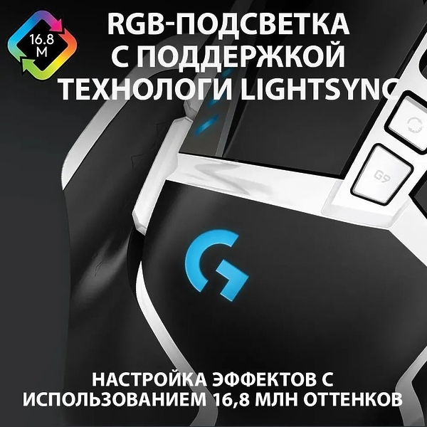 Мышь игровая проводная Logitech G502 SE HERO артикул 326631Si-1 фото 5