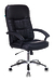 Кресло Бюрократ T-9908AXSN-AB (Office chair T-9908AXSN-AB black leather cross metal хром)