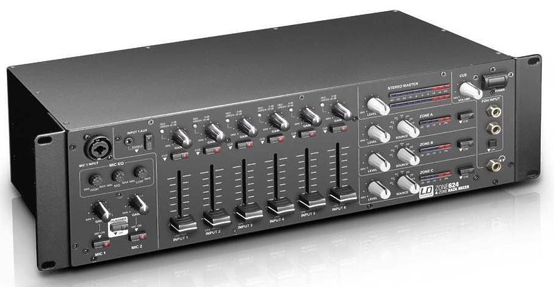 Зонный микшер LD Systems ZONE 624, 19", 3U артикул 208163Si-1