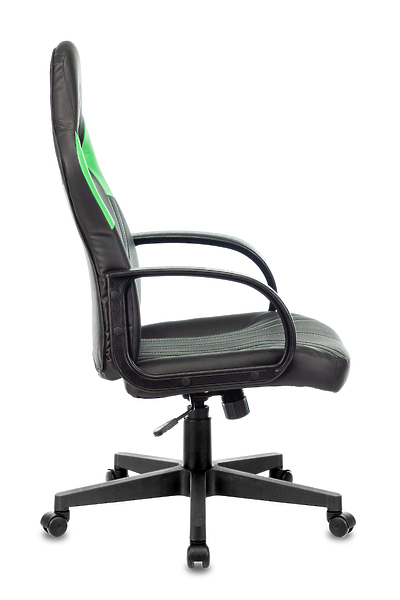 Кресло Zombie RUNNER GREEN (Game chair RUNNER black/green eco.leather cross plastic) артикул 263200Si-1 фото 4