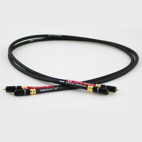 Кабель межблочный аудио Tellurium Q RCA Ultra Black 1.0m артикул 138824Si-1
