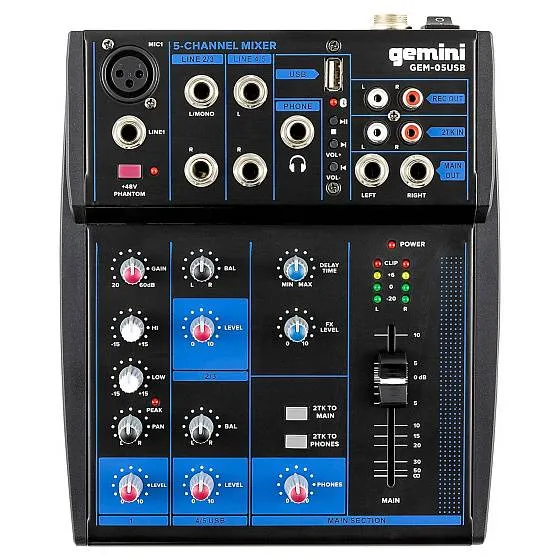 Микшер Gemini GEM-05USB артикул 271546Si-1