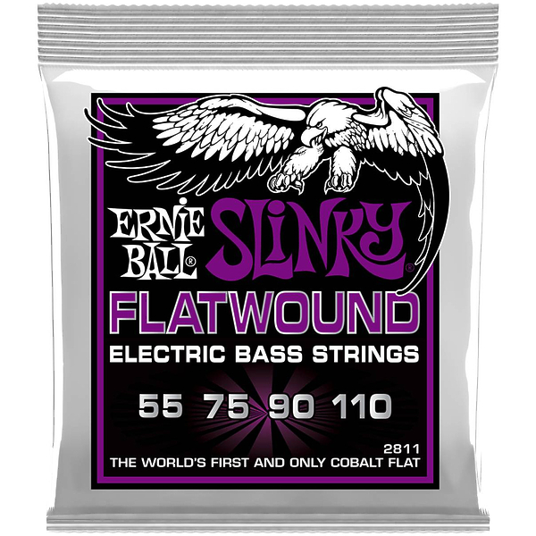 Струны для бас-гитары Ernie Ball 2811 Slinky Flatwound Bass артикул 291151Si-1