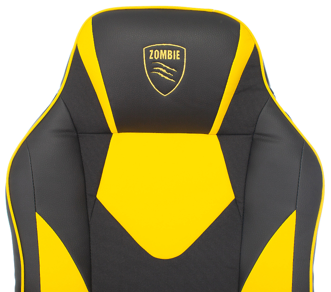 Кресло Zombie GAME 17 YELL (Game chair GAME 17 black/yellow textile/eco.leather cross plastic) артикул 263204Si-1 фото 12