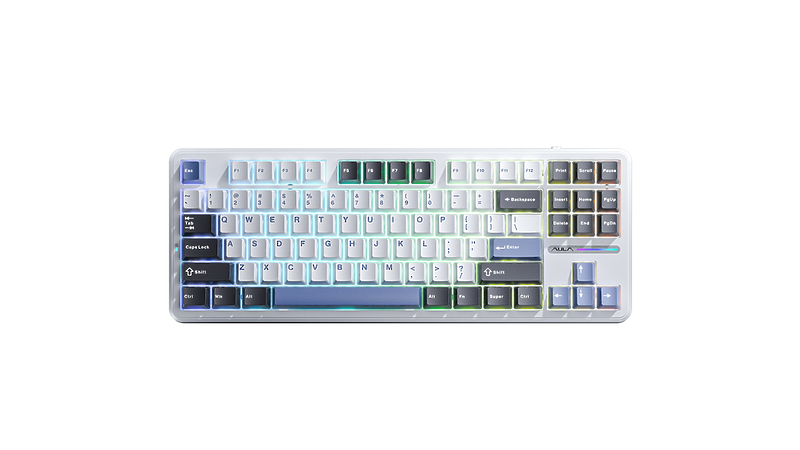 Механическая клавиатура AULA F87 White-Black-Blue артикул 320157Si-1