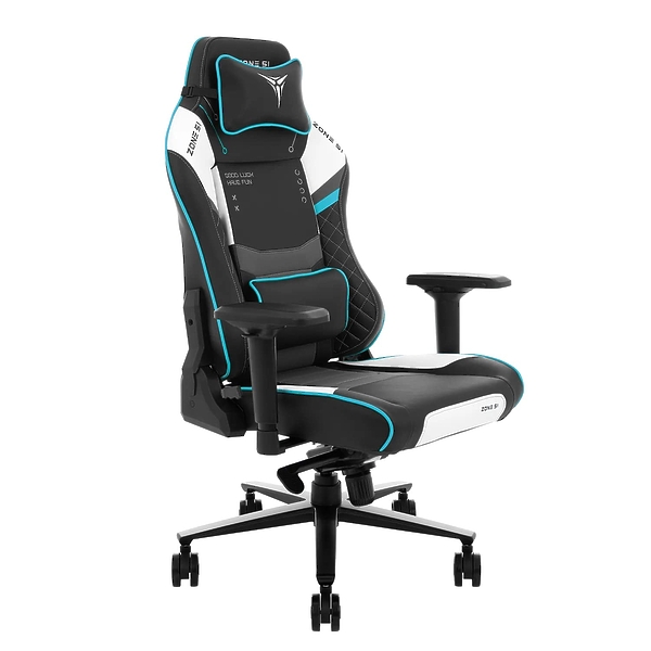 Кресло компьютерное игровое ZONE 51 Cyberpunk Limited Blue артикул 321595Si-1