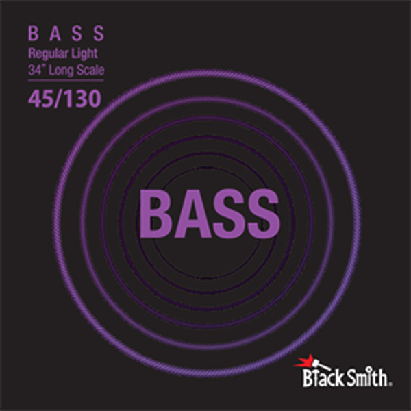 Струны для 5 струнной бас-гитары BlackSmith Bass Regular Light 34" Long Scale 45/130 артикул 307602Si-1