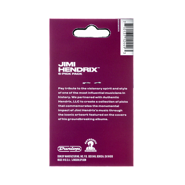 Медиаторы Dunlop JHP01M Jimi Hendrix Experienced (6 шт) артикул 312879Si-1 фото 3