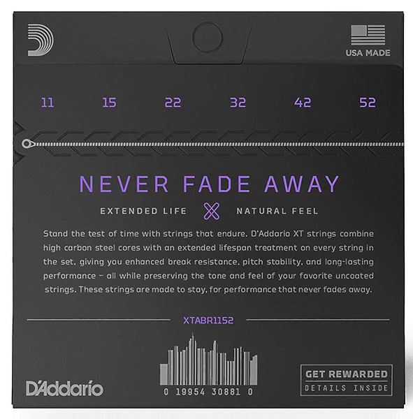 Струны для акустической гитары D'Addario XTABR1152 артикул 308099Si-1 фото 3