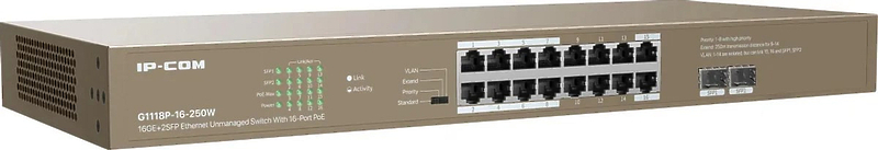 Коммутатор Tenda G1118P-16-250W артикул 331956Si-1