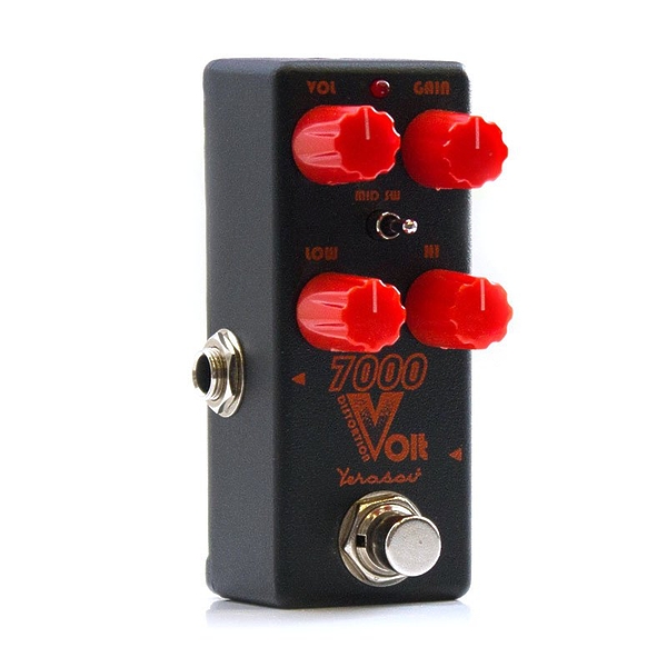 Педаль эффектов YERASOV 7000 Volt mini Distortion артикул 316965Si-1 фото 3