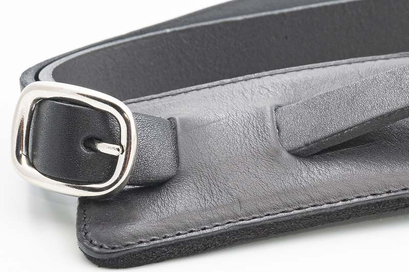 Ремень для гитары RightOn Straps Leathercraft Slim Black артикул 331638Si-1 фото 3