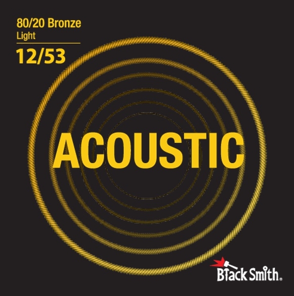 Струны для акустической гитары BlackSmith 80/20 Bronze Light 12/53 артикул 307575Si-1