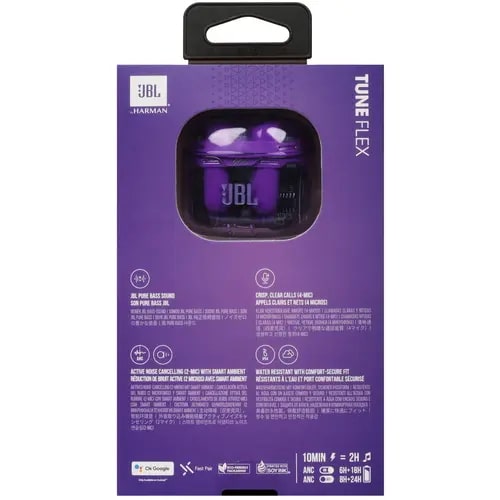Наушники JBL Tune Flex Ghost Purple артикул 330469Si-1 фото 11