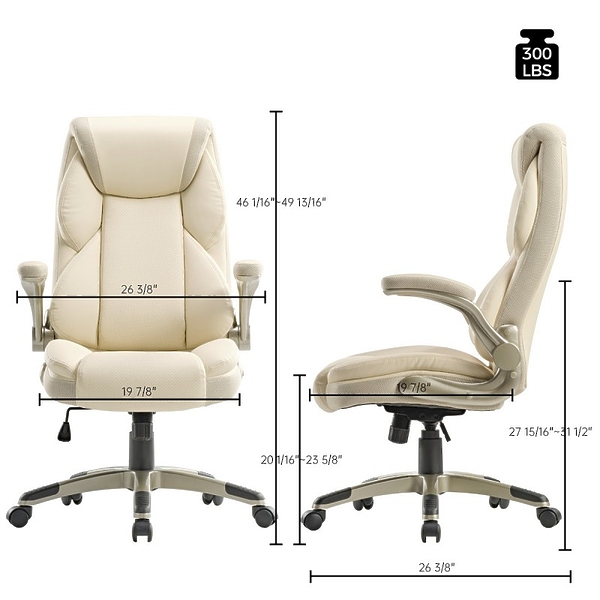 Кресло компьютерное EUREKA OC11-OW, белое артикул 314913Si-1 фото 5